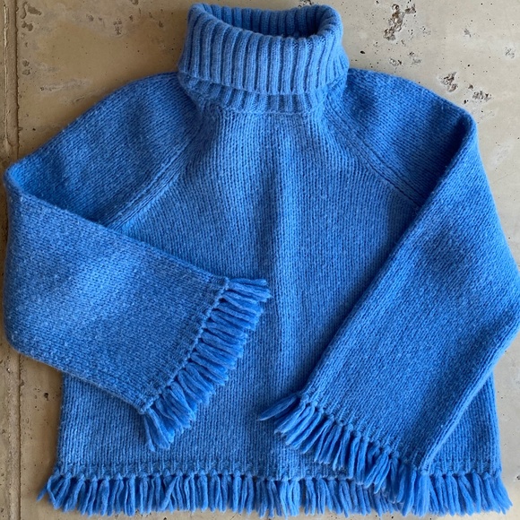 Tory Burch Jennifer Fringe Turtleneck 